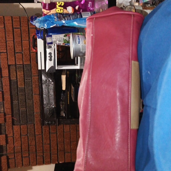 Anna Martina Franco Vegan Leather Purse in Tan and Purple - Picture 3 of 5